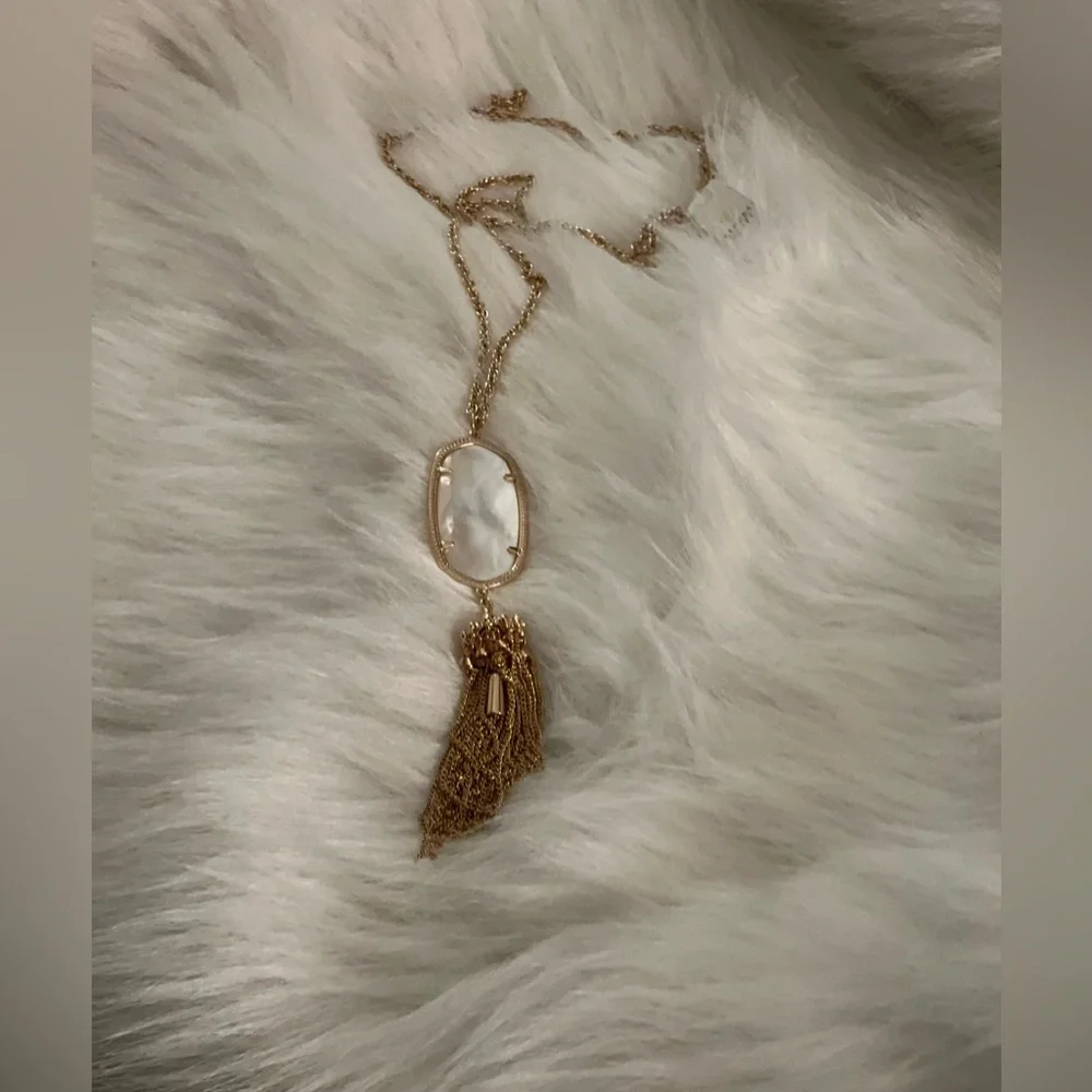 Kendra Scott Rayne Necklace Rose Gold/Ivory Mother Of Pearl One Size - Picture 3 of 3